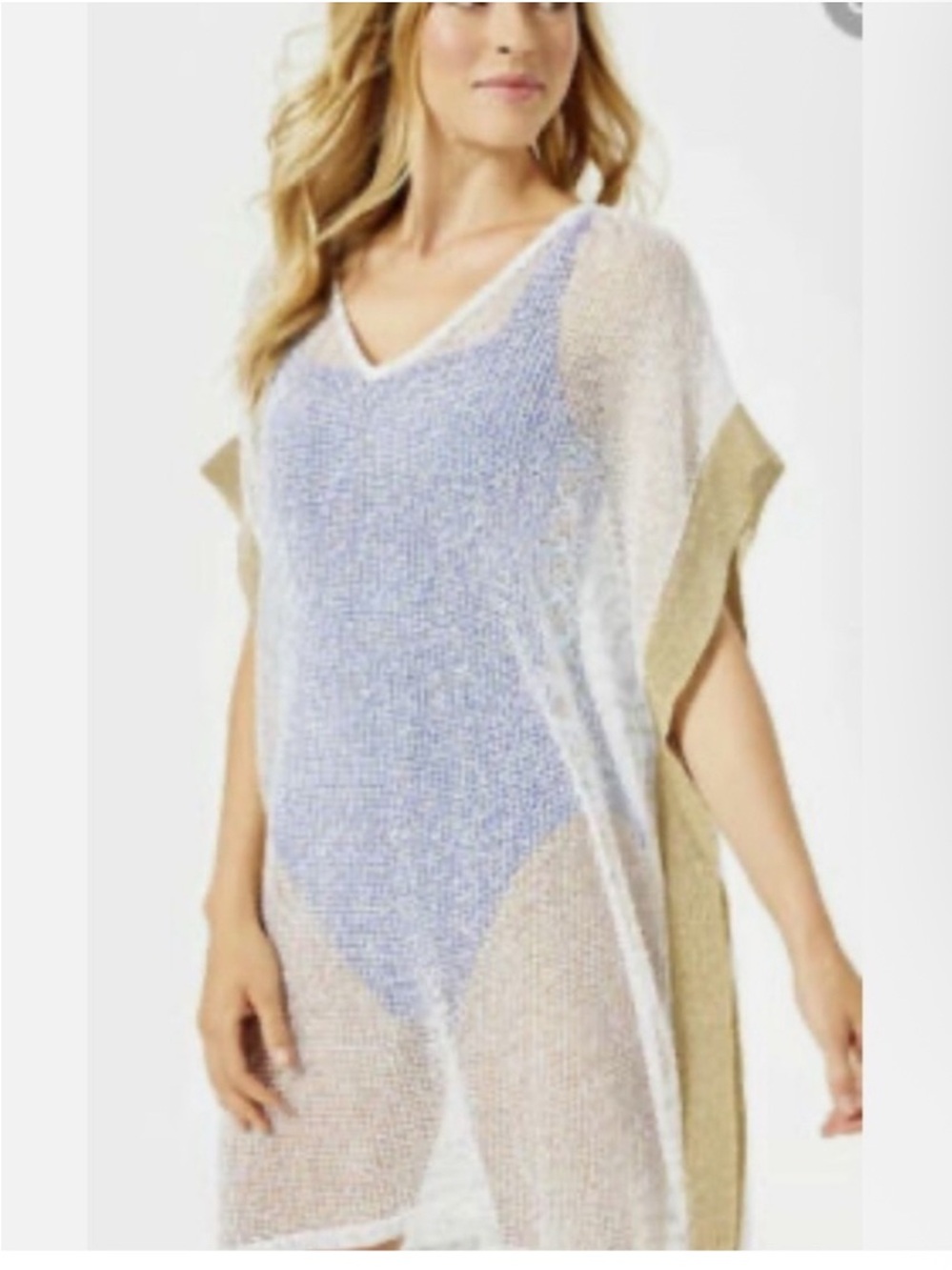 Lilly Pulitzer Elio Cover-Up with Gold Trim